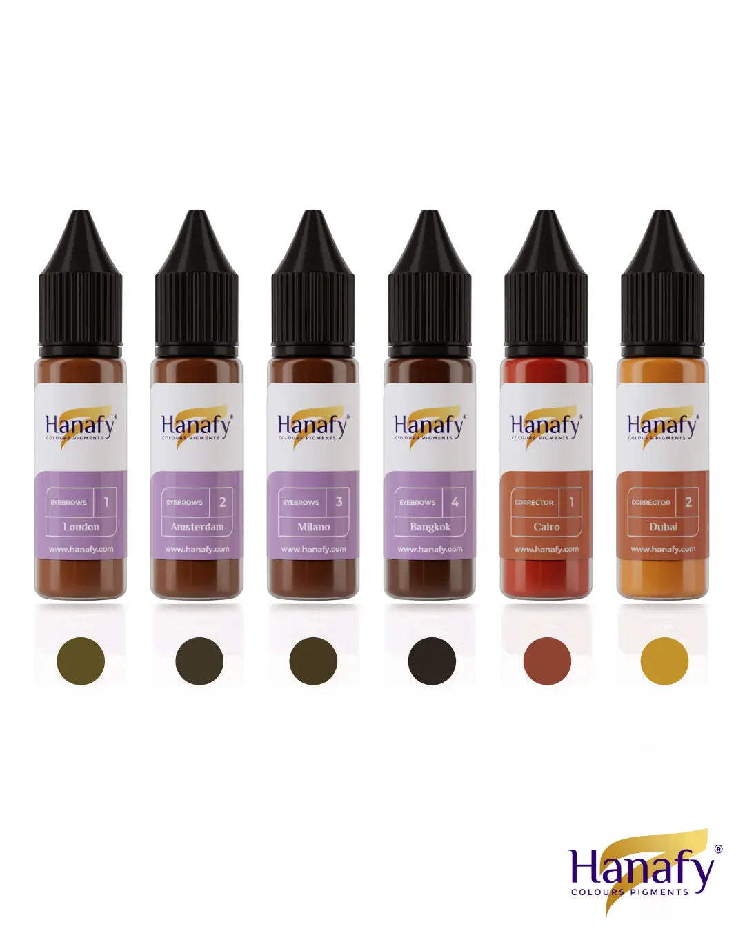 Hanafy Mineral Eyebrows Full Set - 15ml