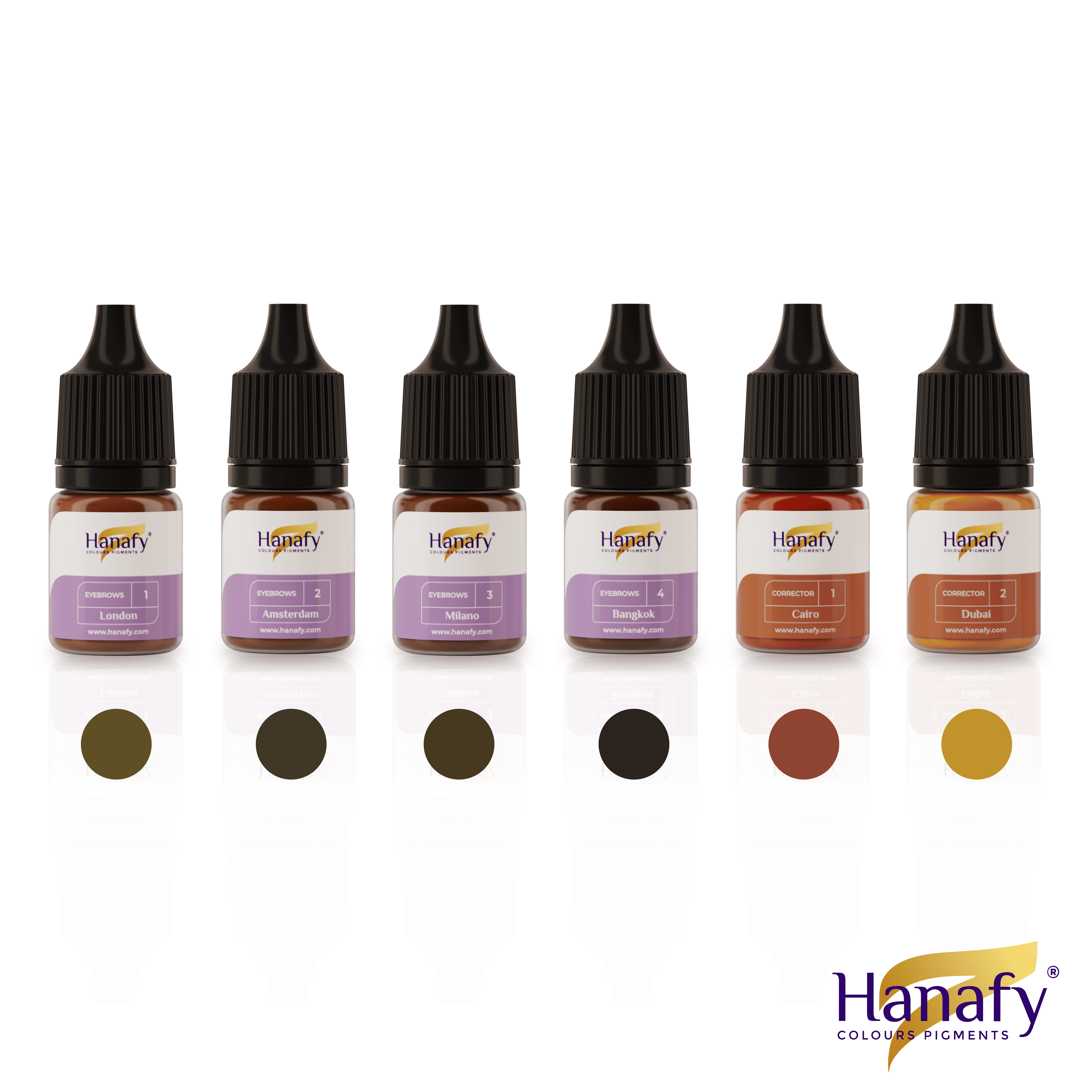 Hanafy Mineral Eyebrows Mini Set - 5ml